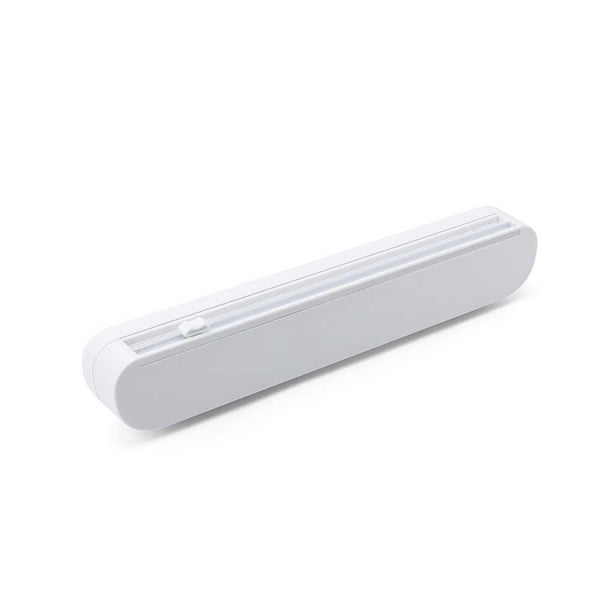 Moyic Dispensador de película adhesiva con ventosa, rebanador Manual de envolturas de alimentos, envoltorio de conservación para restaurante de Organizadores de utensilios de cocina 8 ventosas Moyic HA067321-01