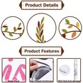 thumbnail image 6 of 1pc Tree Leaf Wall Stickers Colorful Vine Olive Branch Leaf Wall Art Wrought Plant Wall Decals Peel and Stick, 6 of 8