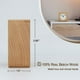 thumbnail image 4 of Despertador redondo de madera con números arábigos, sin tictac, silencioso, retroiluminado, funciona con pilas (color madera) esquí esquí Gafas de esquí, 4 of 5