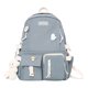 thumbnail image 1 of Mochila Casual Mujer Moda Mochilas Escolares con Medalla Colgante para Deporte Azul, 1 of 9