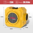 thumbnail image 7 of Xtreway Hepa Air Scrubber for Mold with 4-Stage Filtration 800CFM Negative Air Machine for Water Damege and Home Renovation, 7 of 7