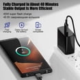 thumbnail image 3 of Original 45W super Fast Charger Forsamsung Galaxy s22 s23 Ultra UsB CType C Cable Note 10 Plus Quick FastCharging Accessories UK PLUG 2 IN 1, 3 of 6