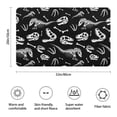 thumbnail image 3 of Black Cartoon Dinosaurs Skulls Skeletons Pattern Bathroom Rugs Mat,Non Slip Microfiber Bathroom Rug,Rubber Backing,Soft Bathroom Mats for Bathroom Floor,Tub and Shower,20x32in(50x80cm), 3 of 5