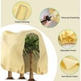 thumbnail image 4 of Protección contra el congelamiento para plantas de exterior, mantas anticongelantes reutilizables, tejido transpirable con diseño de cordón y cremallera fácil de ajustar, protección invernal, 4 of 6
