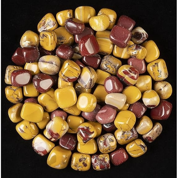 Mookaite Jasper Tumbled Stones and Crystals Bulk 13 Pieces Set for Chakra Reiki Healing Crystal Healing Polished Stones Gemstones and Crystals Tumble for Gift Home & Office Decor