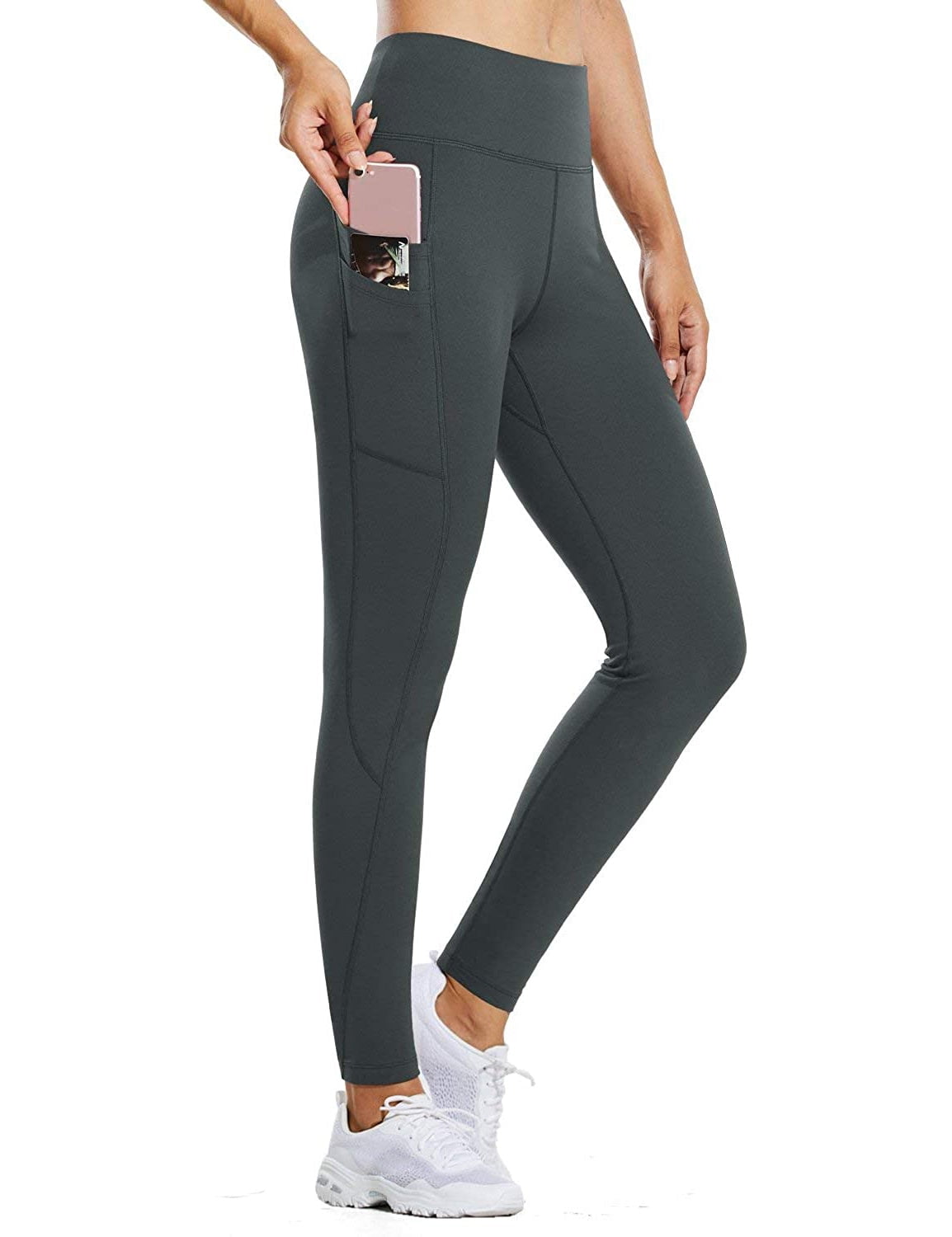 BALEAF Women's Fleece Lined Water Resistant Leggings High Waisted