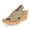 Linen, variant on Charleston Shoe Co. MED Casual, Faux-Cork, Machine Washable Wedge