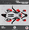 Red, variant on Kalair GFX Graphics Kit for Honda CR250 (2000-2001) Venom Series
