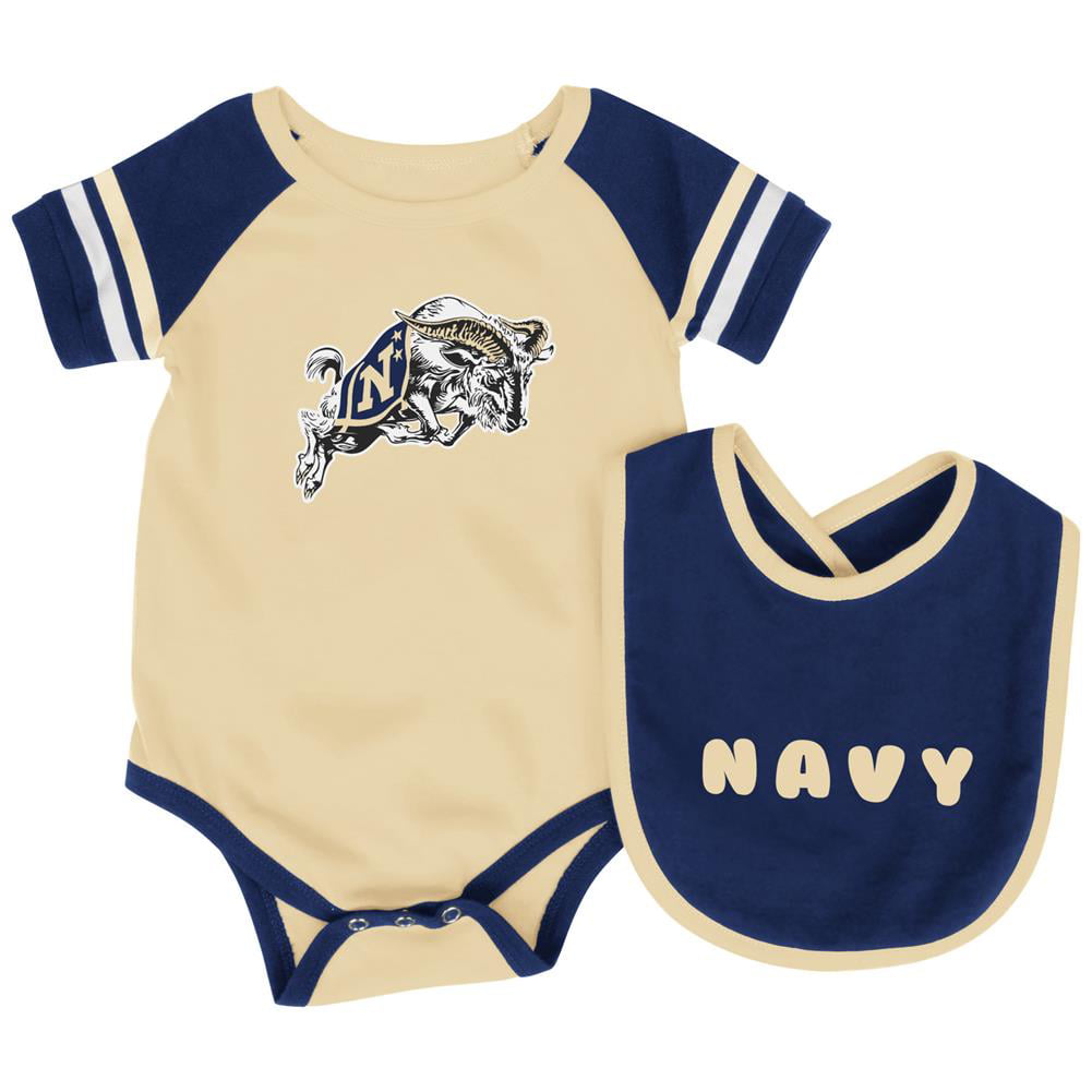 United States Naval Academy Baby Jersey Bodysuits Unisex Short Sleeve Sport Jersey 0-24 Months 