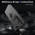 thumbnail image 6 of Allytechgroup Lightweight Case for Samsung Galaxy S23,Rotatable Ring Kickstand,Sliding Lens Cover,Enhanced Camera & Screen Full Body Protection Shockproof Case for Samsung Galaxy S23, Black, 6 of 6