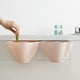 thumbnail image 4 of Contenedores de plástico blancos, cesta organizadora para despensa con cuatro asas, paquete de 1 para almacenamiento resistente y apilable, diseño fácil de transportar para organizar, 4 of 7
