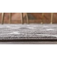 thumbnail image 4 of Unique Loom 3146427 Tapis Rectangulaire à Treillis Arrondi 2 x 3 Pi, Gris Foncé, 4 of 5