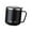 Noir, variante sur Tasses à Café, Tasse à Café en Acier Inoxydable 304, Tasse d'Eau Isolée Thermiquement, Verres à Boire en Métal avec Échelle, Tasse à Thé de Camping 400ml, Maison Bureau Noir