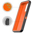 thumbnail image 4 of NIFFPD Samsung Galaxy A33 5G Case with Screen Protector Full-Body Shockproof Phone Case for Galaxy A33 5G with Belt-Clip Holster Black&Orange, 4 of 7