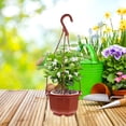 thumbnail image 1 of BESTYASH 10Jgo Maceteros Colgantes De Plástico Marrón Estilo Moderno Para Jardín Y Interior, 1 of 8