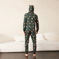 thumbnail image 4 of Matching Family Pajamas Sets, Christmas One-Piece Jumpsuit Zipper PJ's Cute Romper Xmas Sleepwear, 4 of 10