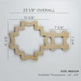 thumbnail image 2 of Ekena Millwork 23 1/8"W x 15 3/8"H x 3/8"T Medium Cordova Decorative Fretwork Wood Wall Panels, Wood (Paint Grade), 2 of 10