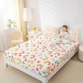 thumbnail image 4 of Feelyou Butterfly Animal Queen Sheet Sets, Cartoon Rainbow Bed Set, 4-Piece, 4 of 7