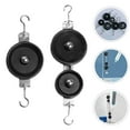 thumbnail image 2 of Miangastore Système à Double Poulie Fer Noir 4 Pcs pour Soulever des Objets Lourds, 2 of 8