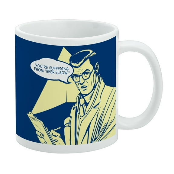 You're Suffering From Beer Elbow Funny Humor White Mug