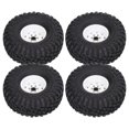 thumbnail image 2 of Juego de 4 ruedas de goma de primera calidad para coches SCX10 a escala 1/10, neumáticos RC de 1,9 pulgadas de ancho y 10 orificios, 2 of 8