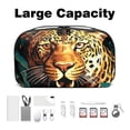 thumbnail image 3 of Leopard Digital Bag Oxford Cloth Waterproof Charger Pouch Cable Organizer Box Charger Organizer Box 5.9x9.44x3.14 in, 3 of 6