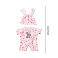 thumbnail image 3 of ToyKingdee Doll Rabbit Pajamas with Shoes Adorable Doll Decoration Outfit for Dolls Easy to Dress Up with Zipper Design Creative Imagination, 3 of 6
