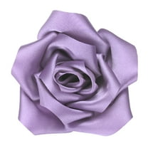 Uxcell Rose Flower Brooches and Pins for Women, Fabric Big Rose Hair Flowers Clips for Wedding [11cm, Light Purple]