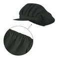 thumbnail image 5 of TOPTIE Short Brim Chef Hat for Women - Adjustable, Breathable Hair Net for Kitchen Cooking, Food Service, Working-Black, 5 of 7