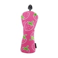 thumbnail image 3 of Funda protectora de madera con estampado de fresas para palos de golf, regalo para golfistas y transporte. FW, 3 of 9