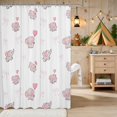 thumbnail image 2 of Erosebridal Elephant Shower Curtain 72Wx84L for Girls, Heart Balloons Waterproof Bathroom Shower Curtain, 2 of 5