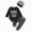 Black, variant on TOWED22 Baby Boy Clothes Infant Newborn Outfits Long Sleeve Letter Print Romper Hat Pants Set 0 3 6 9 12 18 24 Months,Black,6-9 M