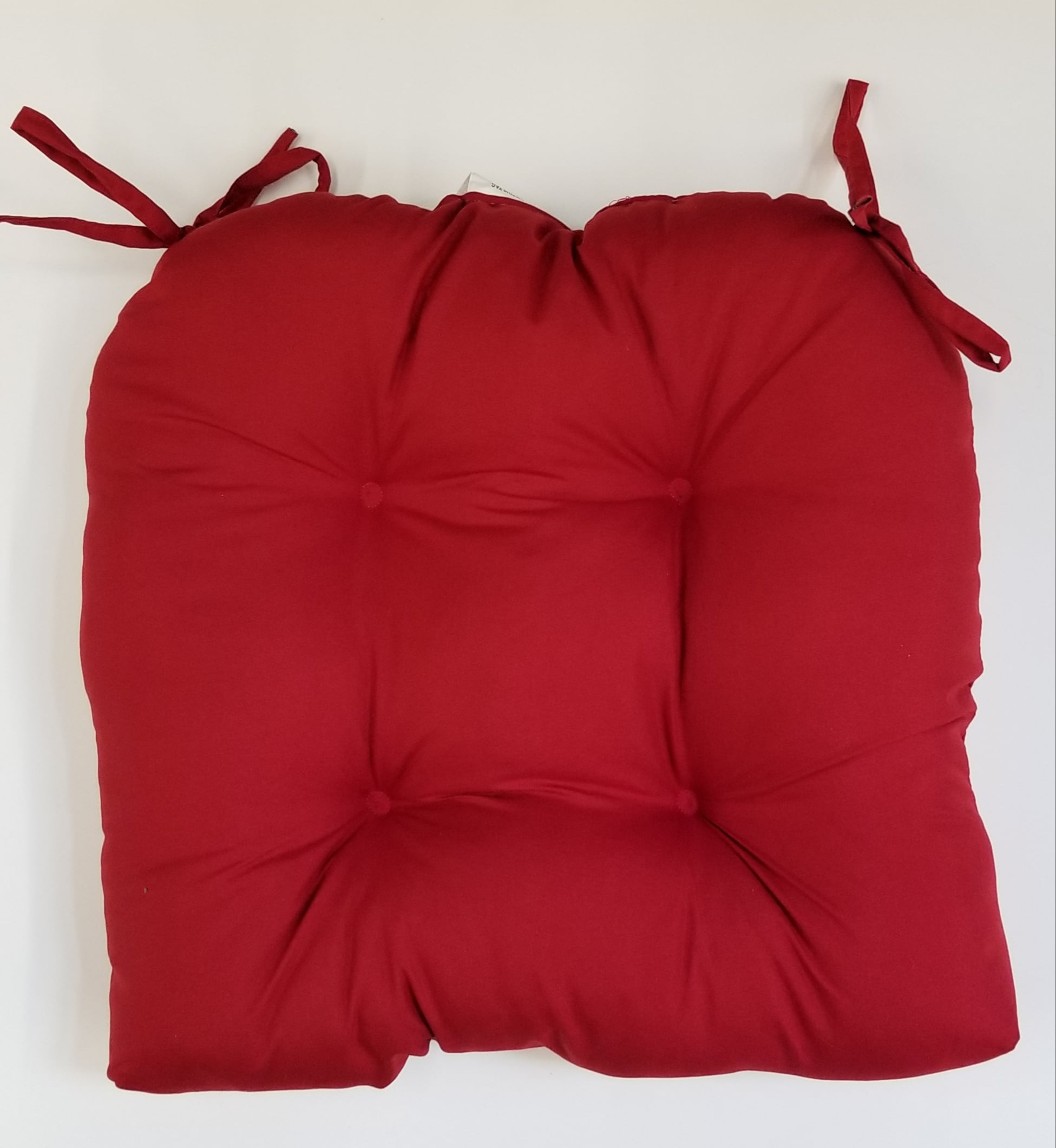 Mainstays Faux Suede Chair Cushion, 16" x 14.5", Red Sedona, 1 Piece