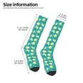 thumbnail image 5 of Balery Lemon Blue Printed Novelty Socks Men's Women's Crew Socks Sports Socks Knee High Socks Cotton Socks Quirky and Cool Socks, 5 of 9