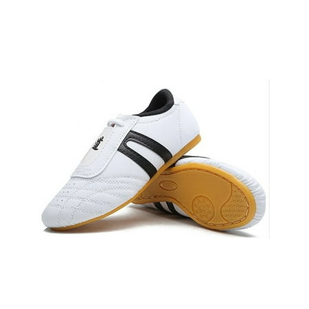 

Ymiytan Unisex Comfort Martial Arts Taichi Shoe Training Round Toe Girls Sports Breathable Karate Kung Fu Sneaker White-2 8.5