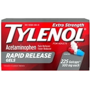 TYLENOL Acetaminophen Rapid Release Gelcaps 500 mg 225 ea (Pack of 3)
