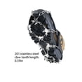 thumbnail image 4 of Naiovety 1 Juego de crampones de escalada en hielo de acero inoxidable, desmontables, profesionales, ajustables, antioxidantes, 24 dientes, accesorios Ropa Deportiva, Zapatos Naiovety OD028044-00, 4 of 6