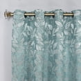 thumbnail image 2 of Superior Blackout Leaves Light Filtering Grommet Curtain Panel Set, 70"x96", Ivory, 2 of 9