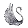 thumbnail image 4 of Centro de mesa de topper de la estatua de la estatua del cisne, figura de pájaro resina escultura de ganso para fiesta de bodas inaugurando Navidad Gris 15x18x23cm, 4 of 8