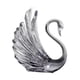 thumbnail image 4 of Estatua de cisne figurita de pájaro figura de cumpleaños pastel de regalo topper resina escultura de ganso para el estante de la sala de estar Gris 15x18x23cm, 4 of 8