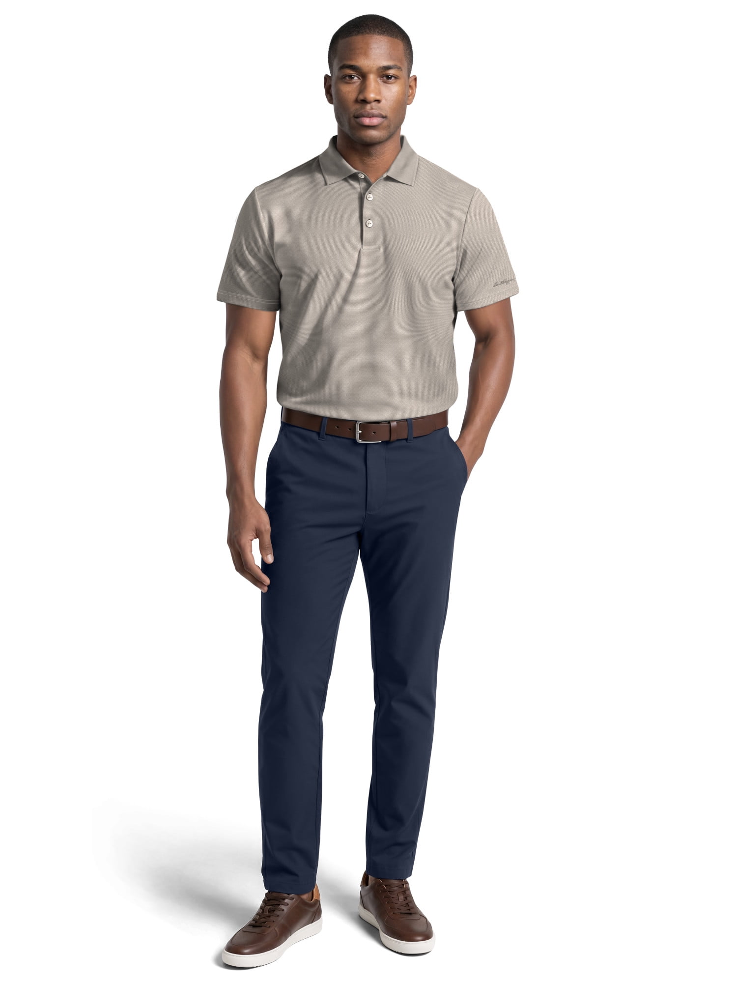 Ben Hogan Men's & Big Men's Performance Solid Polo Shirt with Short Sleeves, Sizes S-5XL