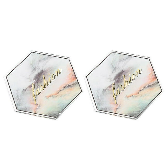 Nail Art Plate Display Stand Practice Display Nail Polishing Mixing Manicure Painting PlateSexangle