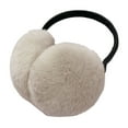 thumbnail image 3 of Women's Plush Faux Fur Earmuffs, Adjustable Thermal Ear Warmers for Winter, Foldable Soft Ear Protection with Stretchable Headband, Cozy Ear Muffs for Outdoor Activities - Light Yellow, 3 of 4