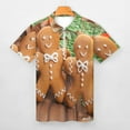 thumbnail image 3 of Homemade Christmas Gingerbread Man Cookies Men Zipper T-shirt Summer Casual Short Sleeve T-shirt Top, 3 of 7