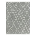 thumbnail image 3 of Unique Loom Soft Touch Shag Collection Area Rug - Dora (7' 10" x 11' Rectangle Cloud Gray/Ivory), 3 of 10