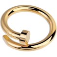 thumbnail image 1 of Nail Ring 18k Yellow Gold / White Gold Clou Ring Love Ring For Women Birthday Christmas Gi Gift, 1 of 3