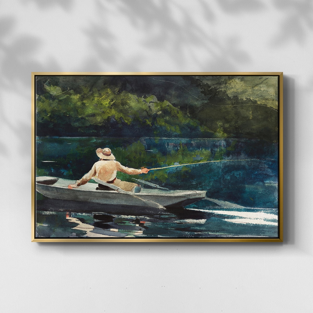 Vintage Landscape-CXXXVII By Wexford Home Framed in Gold Wood Gallery Wrapped Canvas 25 in. x 37 in.
