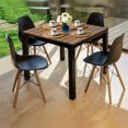 thumbnail image 2 of Afuera Living 5-Piece Patio Dining Table and Eiffel Chair Set in Black / Brown, 2 of 17