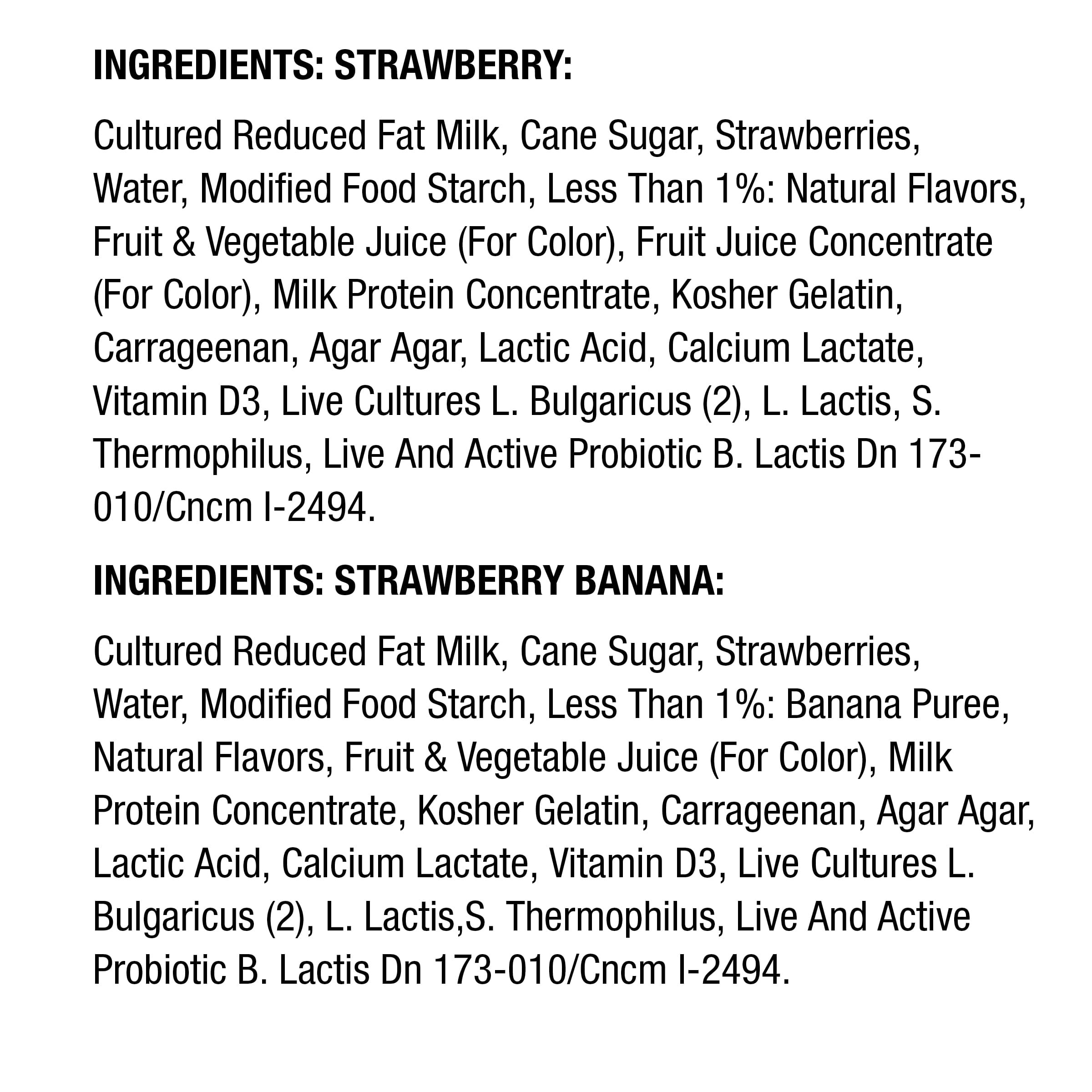 Activia® Strawberry Banana Lowfat Yogurt Drink 4 7 Fl. Oz. Bottles