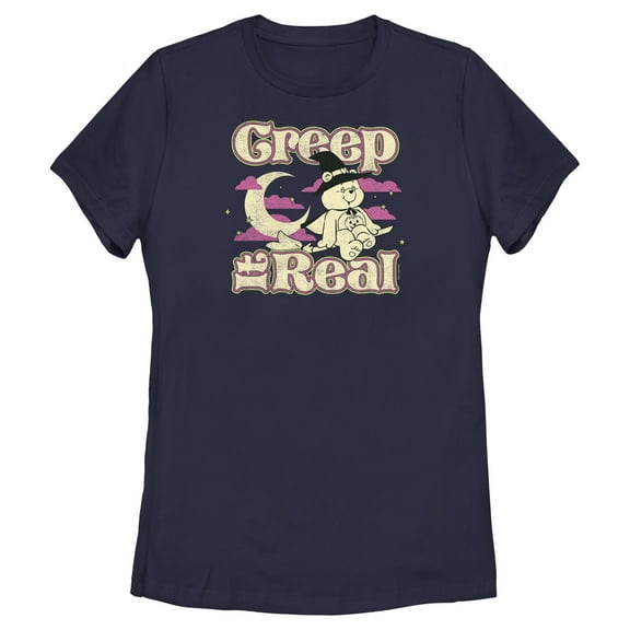 Women's Care Bears Halloween Trick-Or-Sweet Bear Creep it Real Graphic T-Shirt
